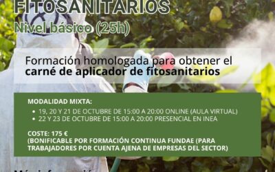 Curso de Aplicación de Productos Fitosanitarios – Nivel Básico en Valladolid