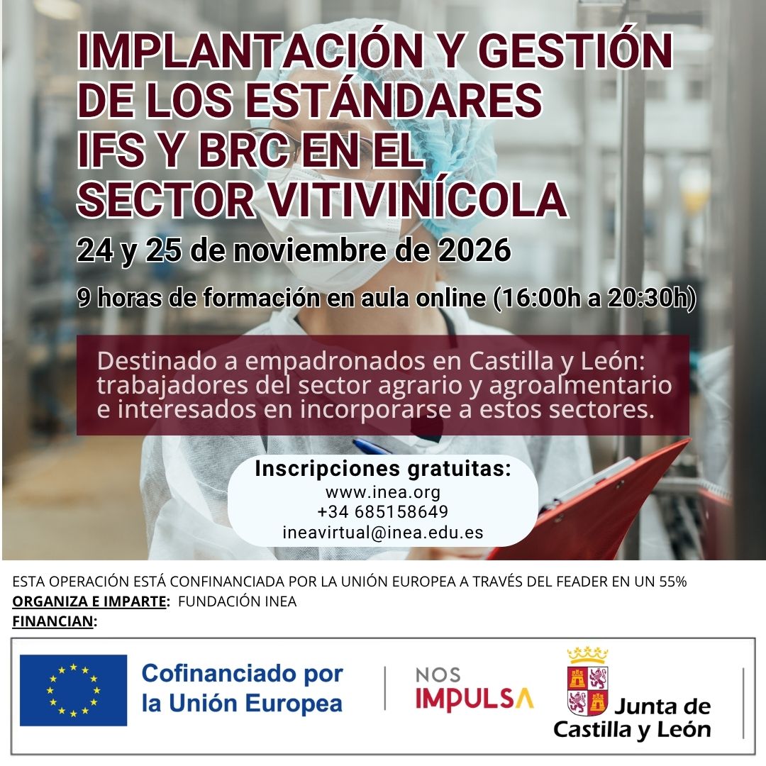 Curso gratuito IFS BRC en Fundación INEA